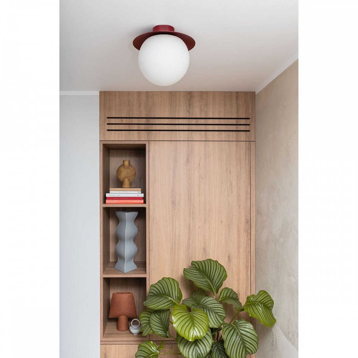 KUUL C Burgundowa Lampa Sufitowa / Plafon