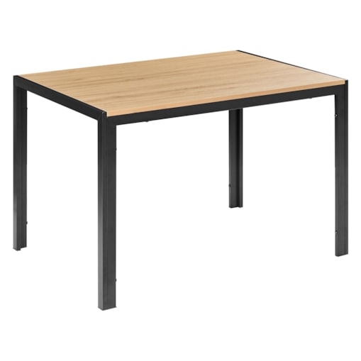 Stół do jadalni MANN Czarny/ jasny brąz 120 cm 70 cm