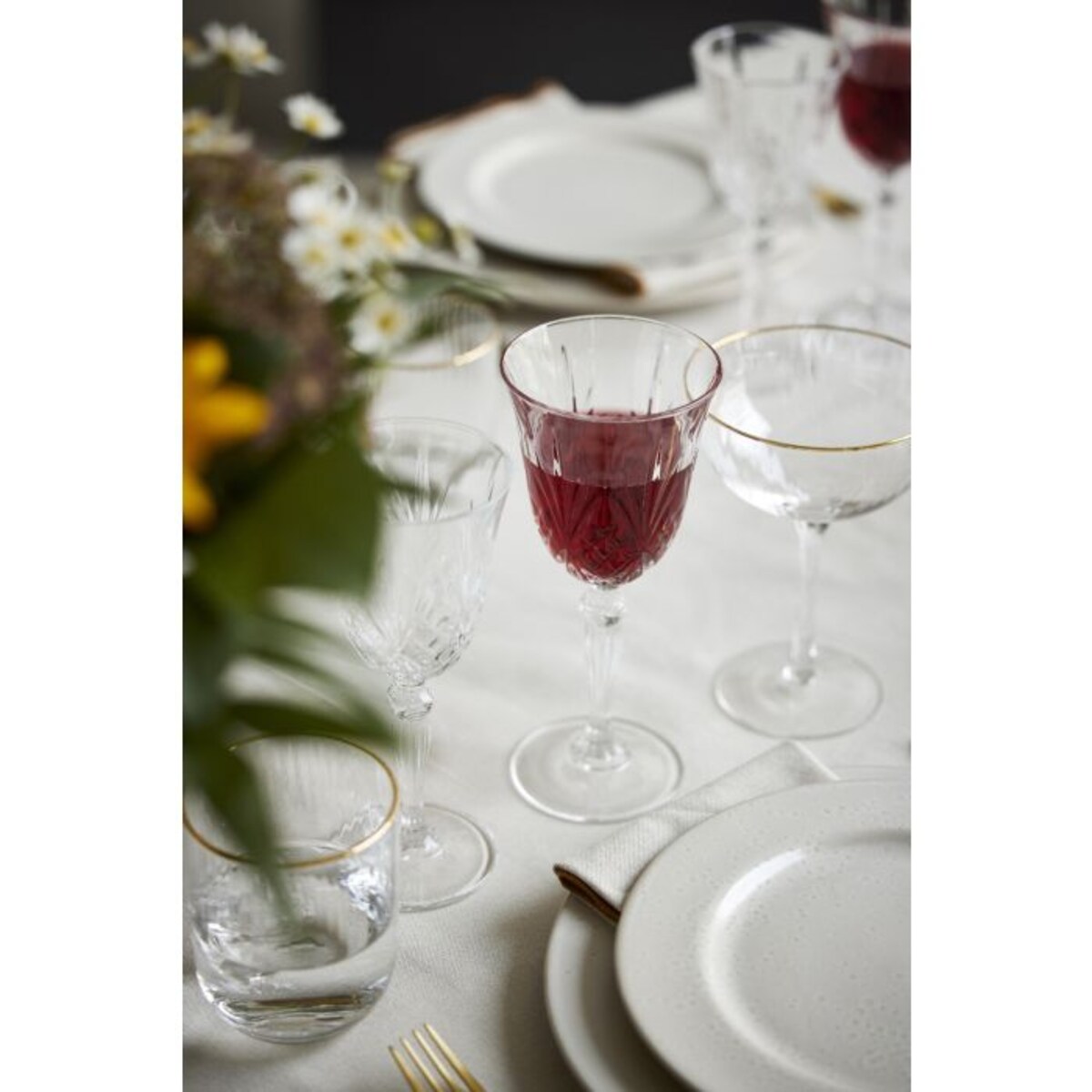 Kieliszki do czerwonego wina ze szkła kryształowego Melodia 270 ml 4 sztuki 916098
