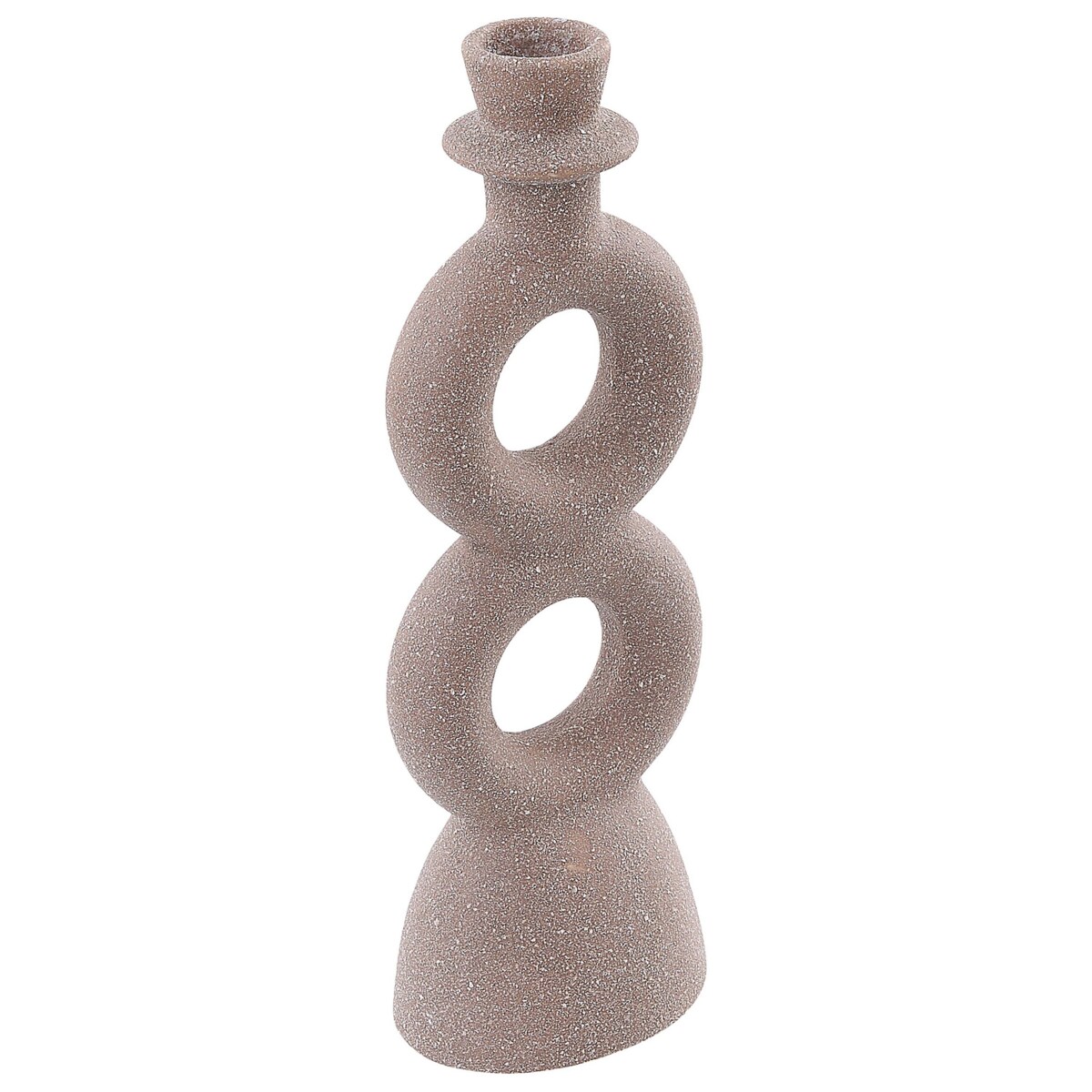 Świecznik ceramiczny beżowy NAOUSA