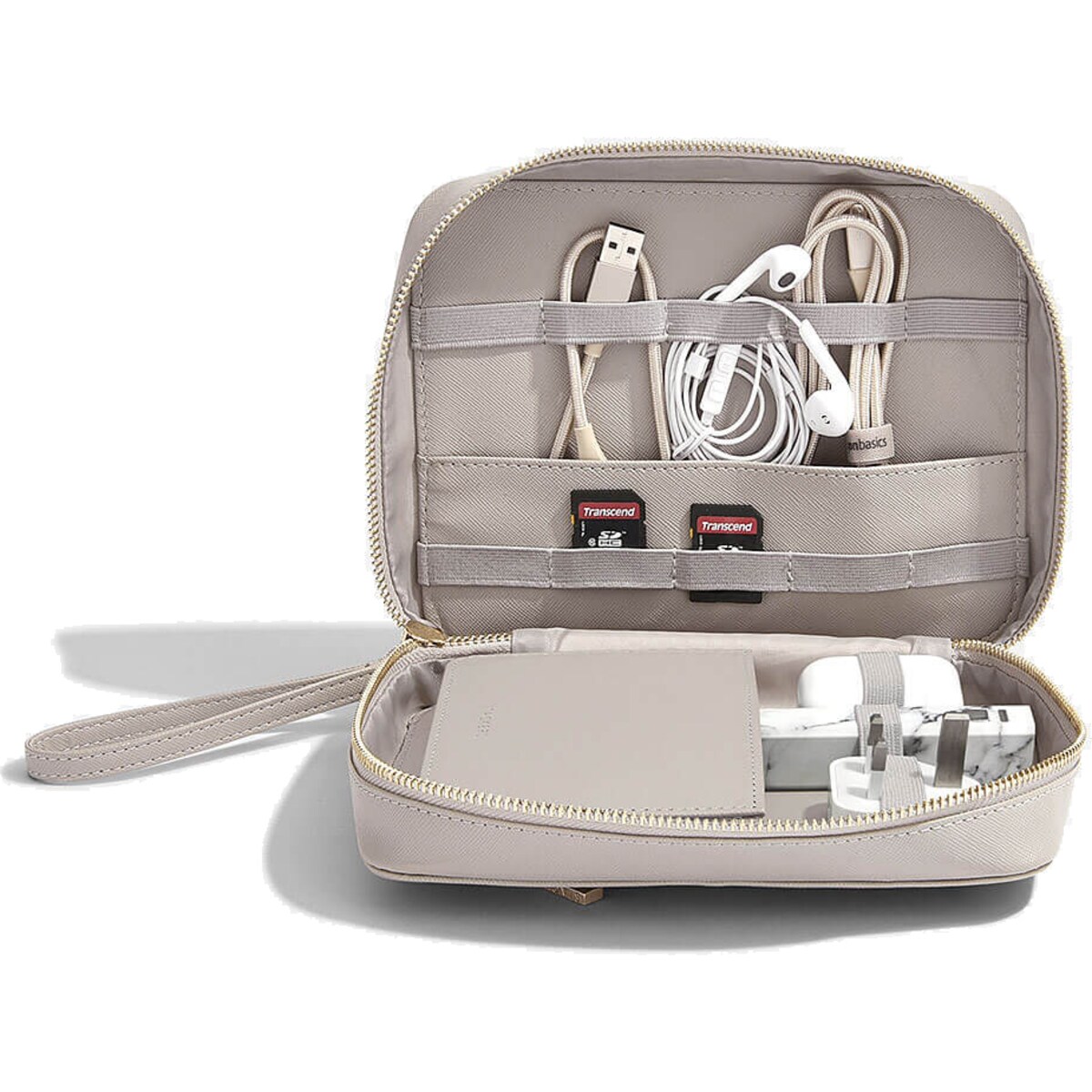 Etui na ładowarki i słuchawki Stackers taupe