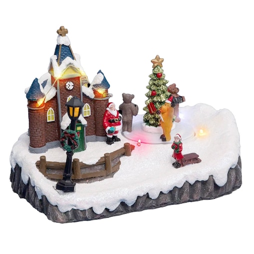 Dekoracja - scenka LED 23x14,5 cm KOLEDNICY