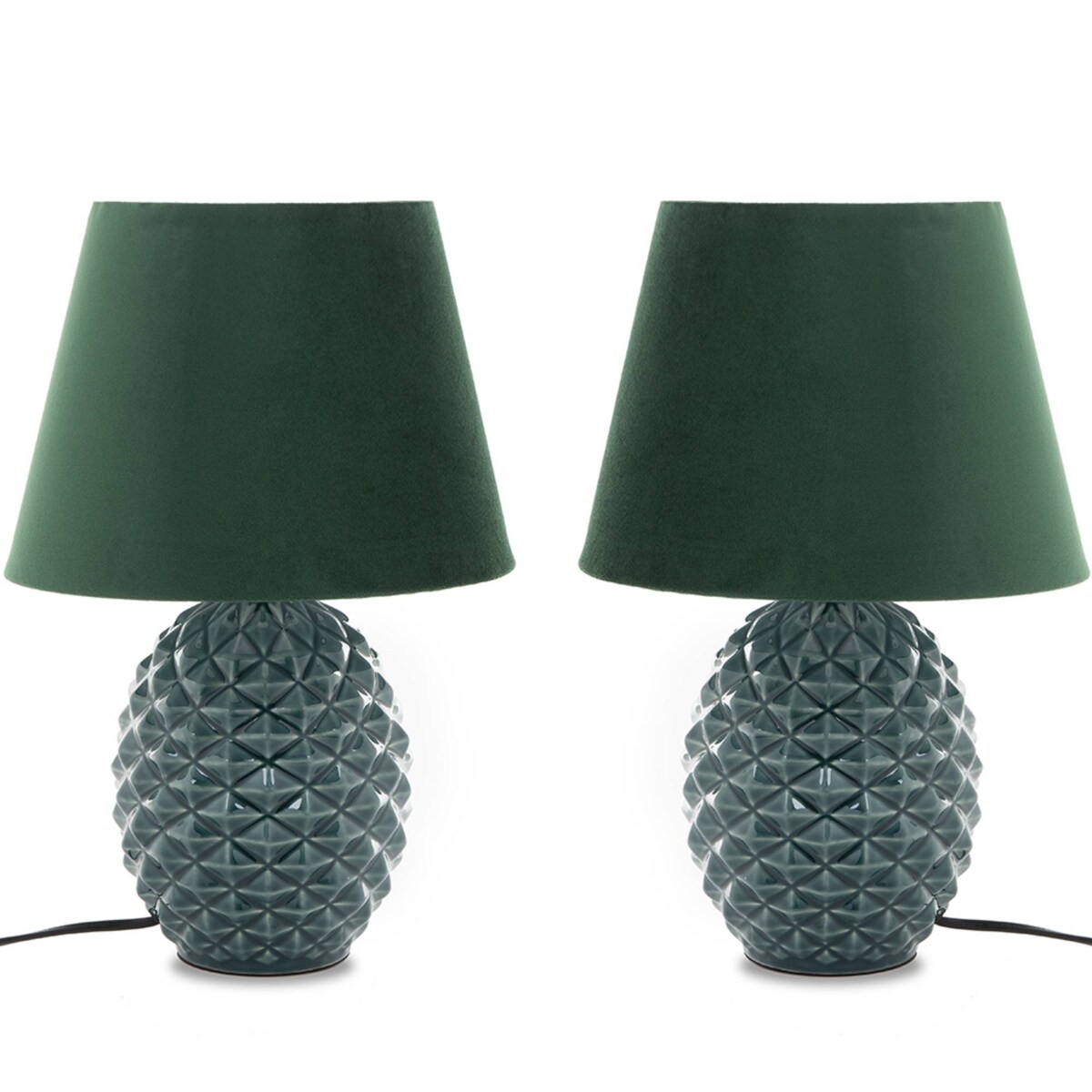 KONSIMO FRUCTU Lampa stołowa 2szt., kolor zielona