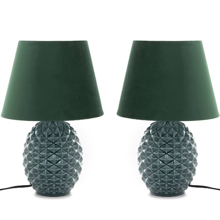 KONSIMO FRUCTU Lampa stołowa 2szt., kolor zielona