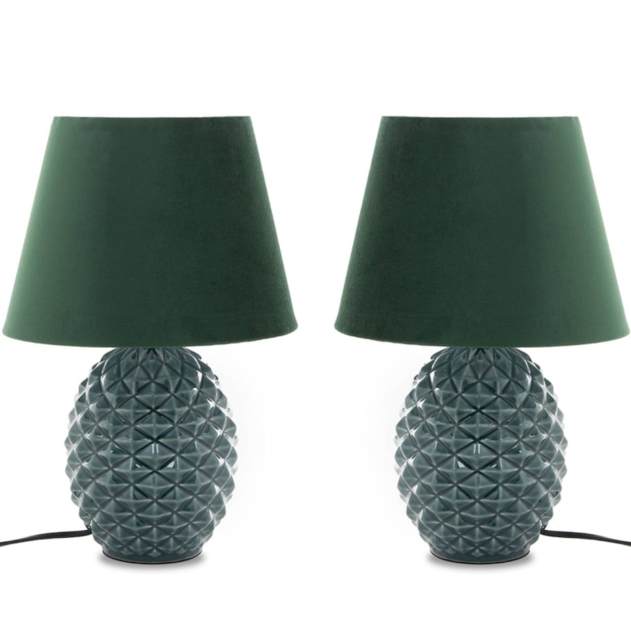 KONSIMO FRUCTU Lampa stołowa 2szt., kolor zielona
