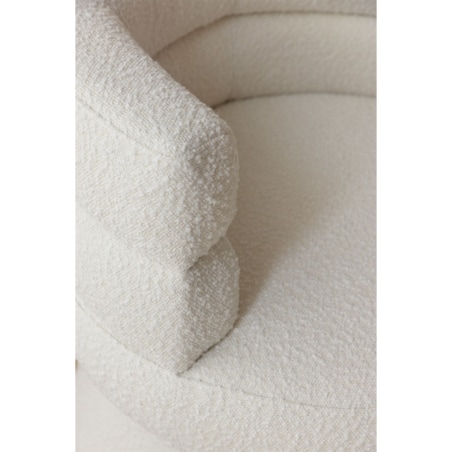 Fotel wypoczynkowy, obrotowy, bouclé Protea