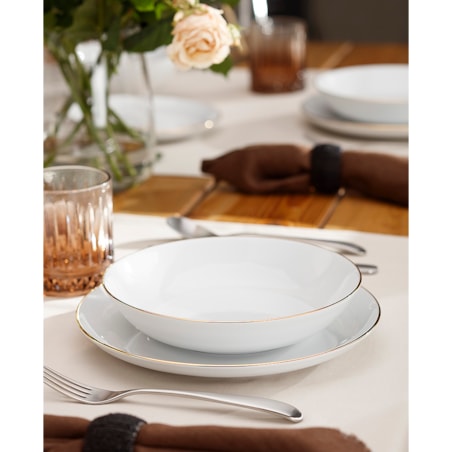 Zestaw talerzy dla 6 osób 18 el. City Złote B326