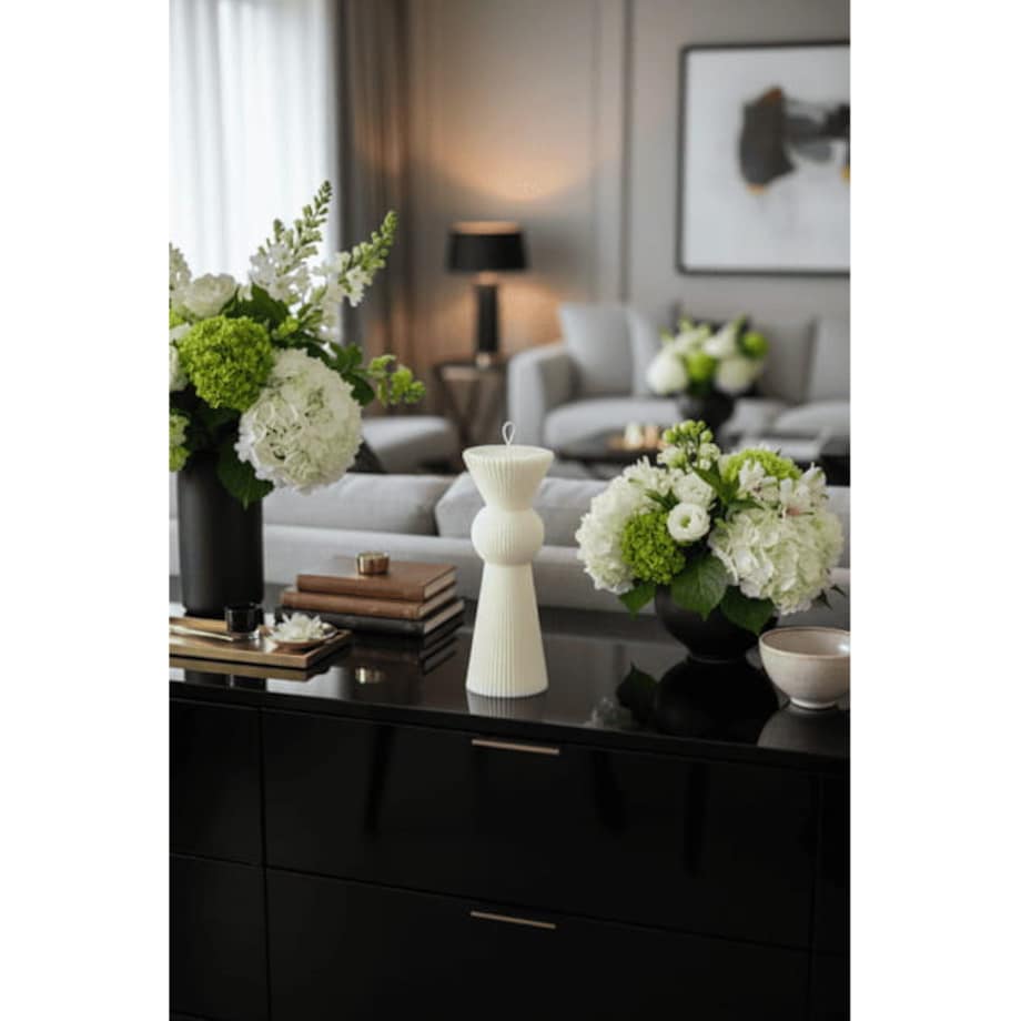 Świeca sojowa dekoracyjna do salonu – elegancka dekoracja do wnętrz