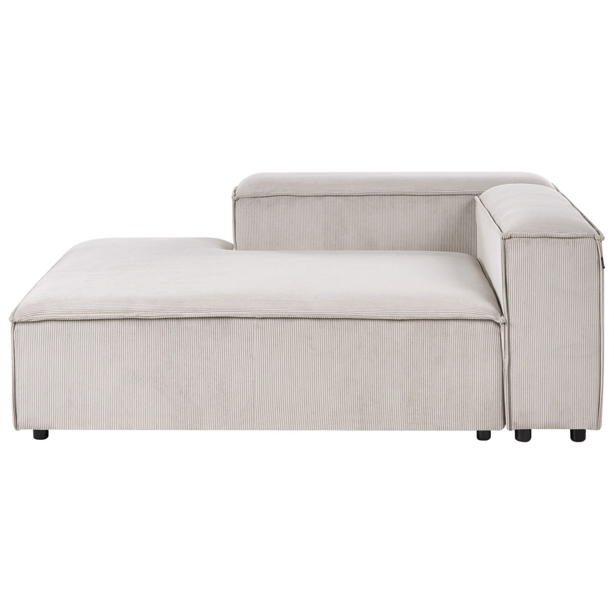 Szezlong prawostronny ARDAL Sztruks Beżowoszary