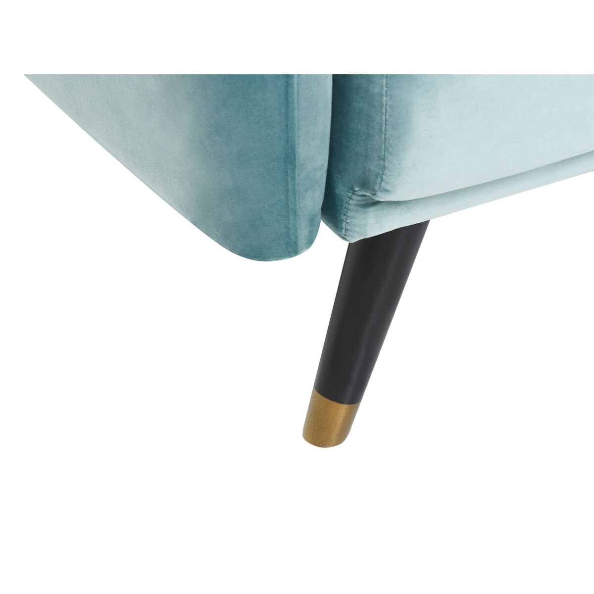 Sofa rozkładana welurowa jasnoniebieska VIMMERBY