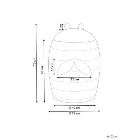 Kosz pleciony pszczoła z hiacyntu wodnego naturalny KNYSNA