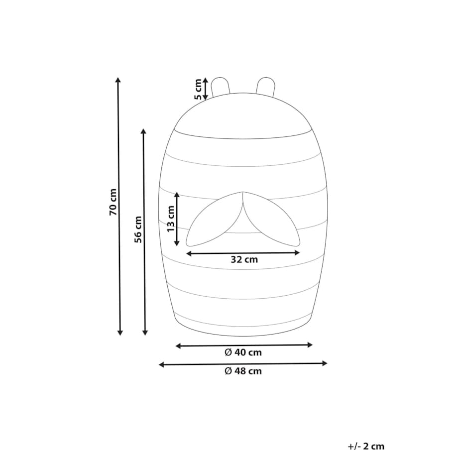 Kosz pleciony pszczoła z hiacyntu wodnego naturalny KNYSNA