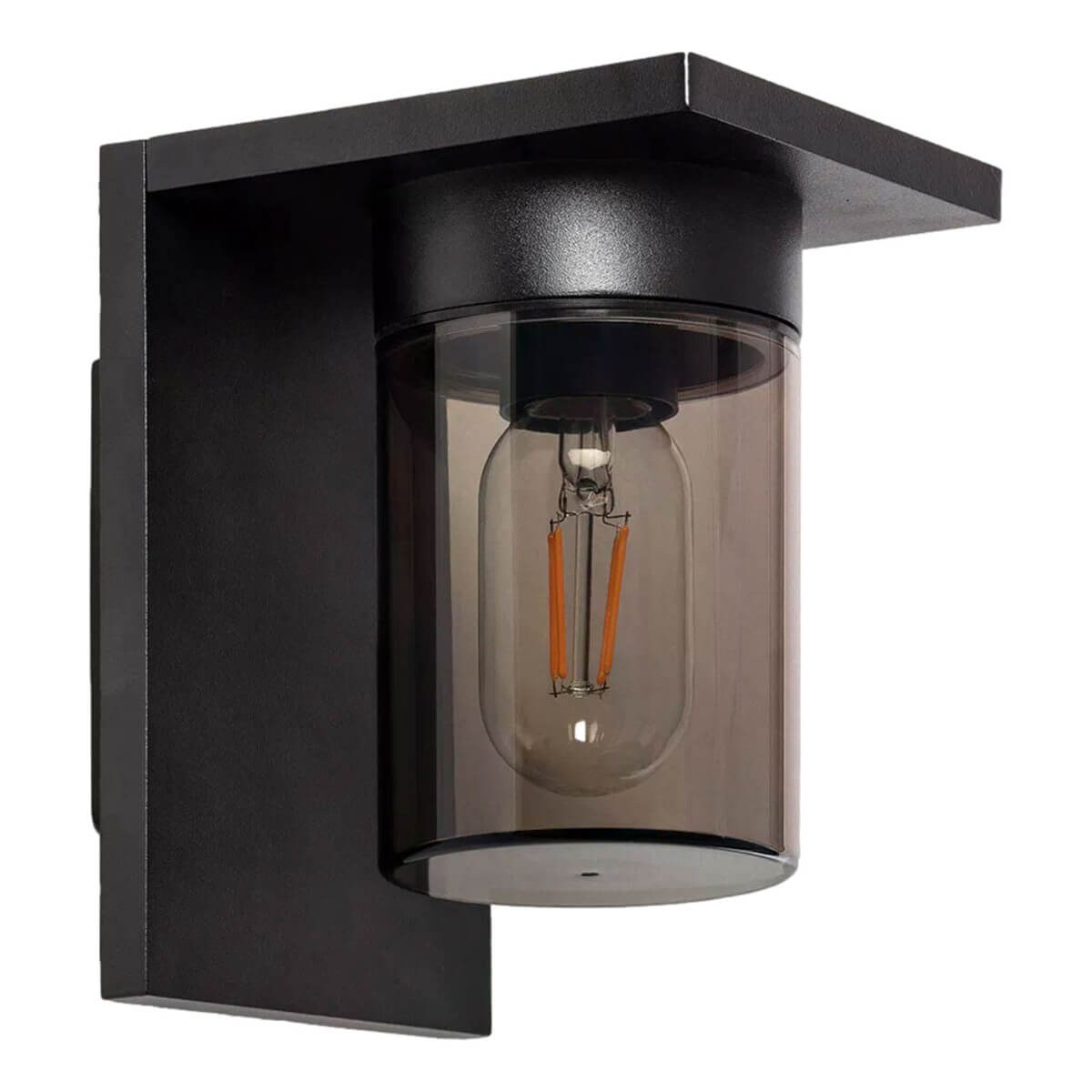 Minimalistyczny kinkiet Gardena Moderno ABR-KZP2-E27 Abruzzo wokół domu IP54 czarny