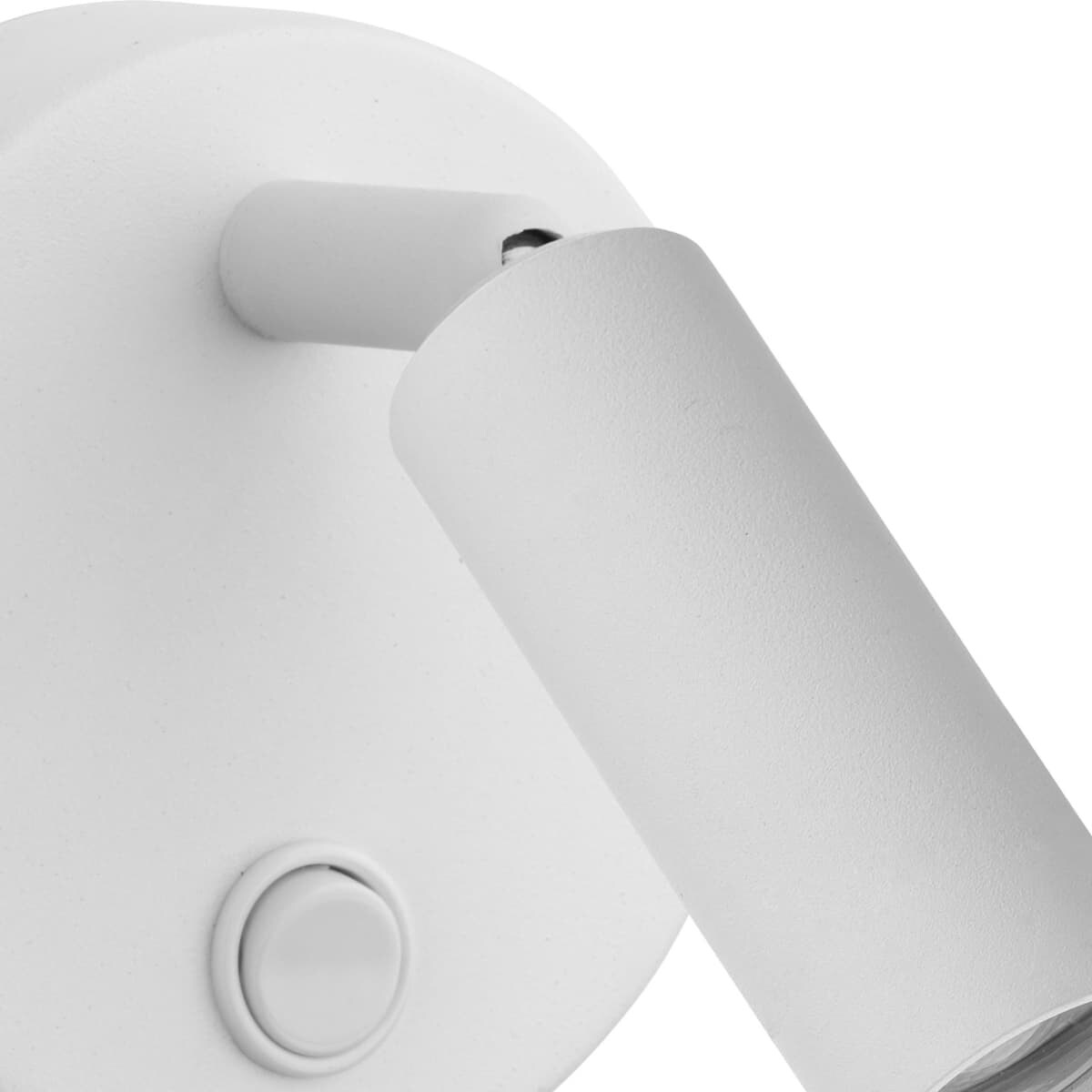 Lampa ścienna do czytania Enzo 4238 TK Lighting z włącznikiem okrągła biała