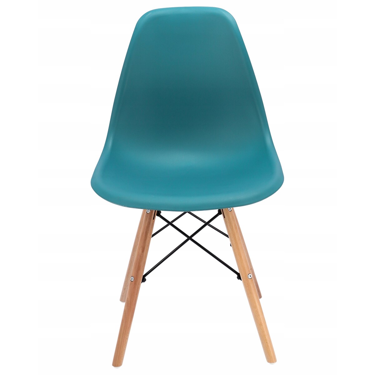 Krzesło skandynawskie wyprofilowane EVA niebieskie