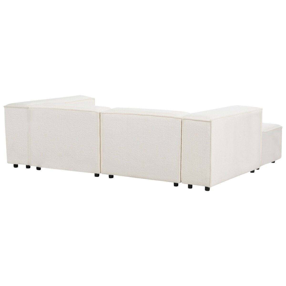 Sofa modułowa APRICA Boucle Biały dla 2 osób