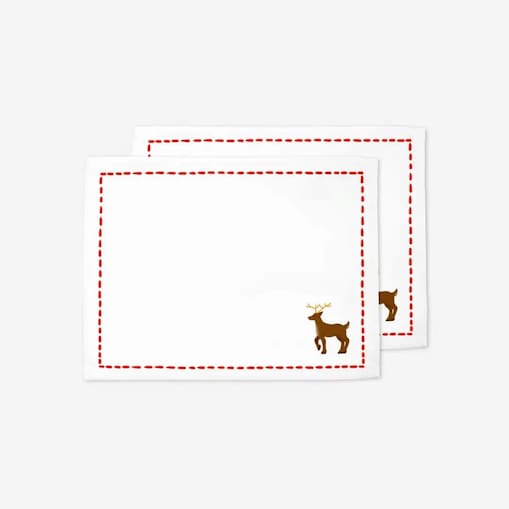 Podkładki świąteczne - Minimalistyczny renifer