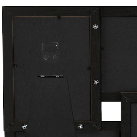 vidaXL Ramka na 4 zdjęcia 10x15 cm, czarna, MDF