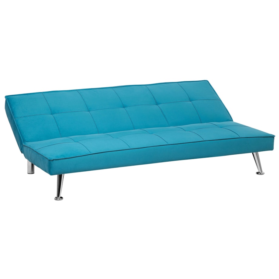 Sofa rozkładana niebieska HASLE