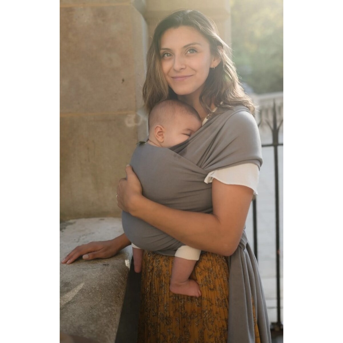 Chusta do noszenia dziecka BOBA Wrap - szary