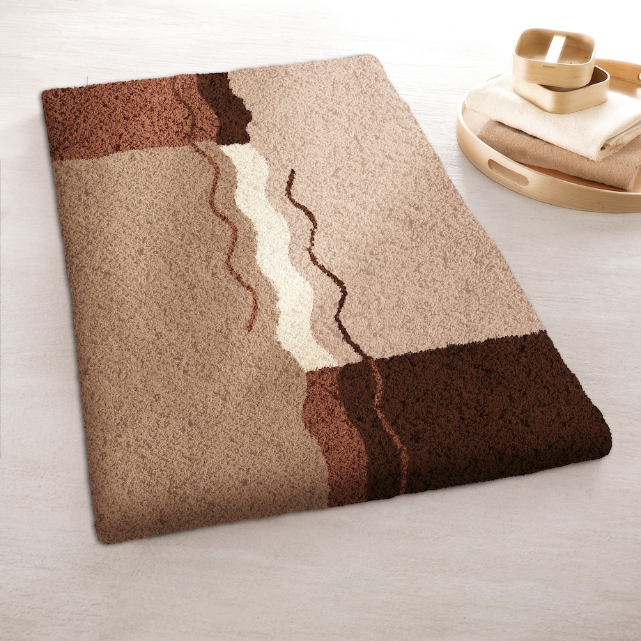 Kleine Wolke Vanessa Dywanik łazienkowy brązowy 70x120 cm