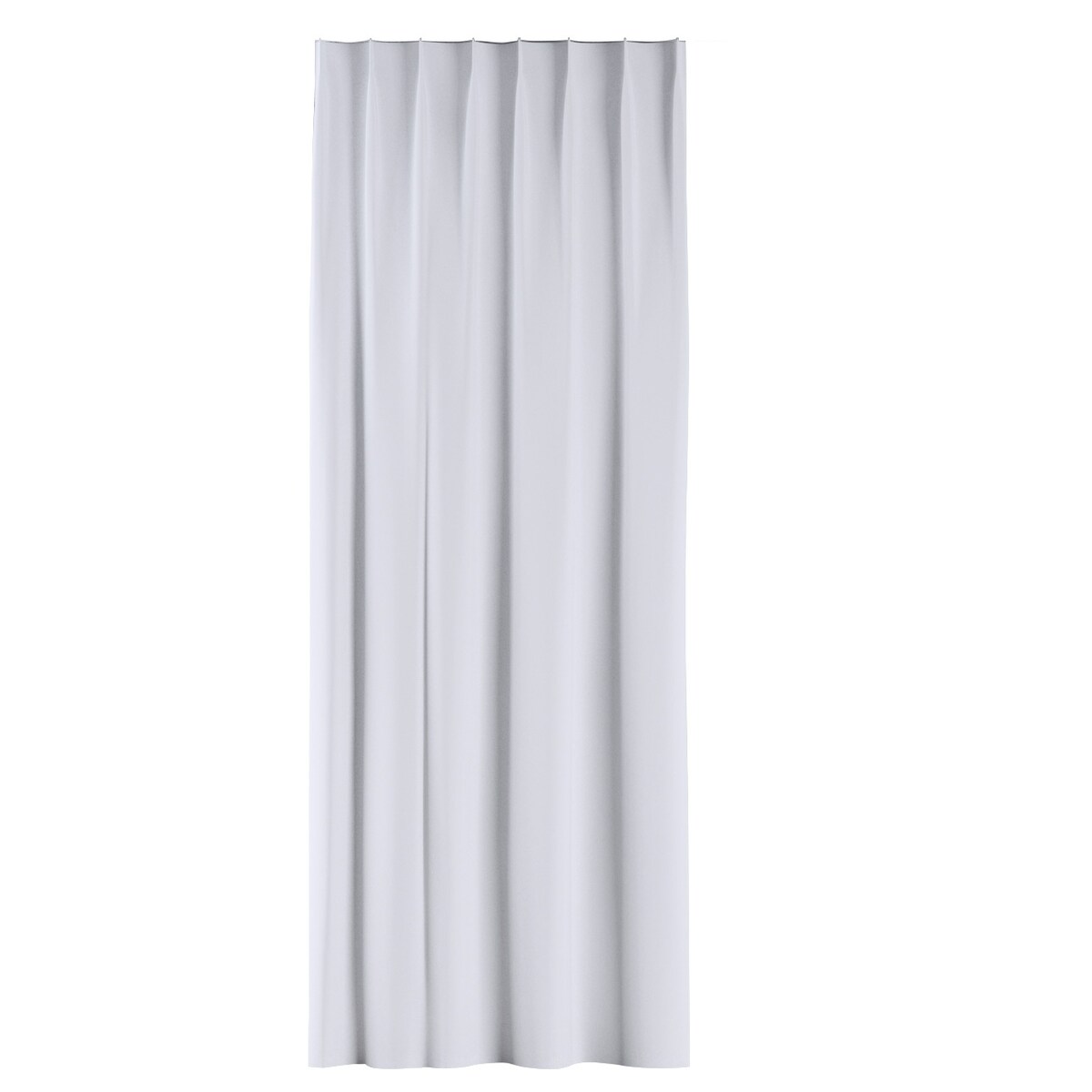 Zasłona na haczykach flex pojedynczych 130x260 stalowa biel