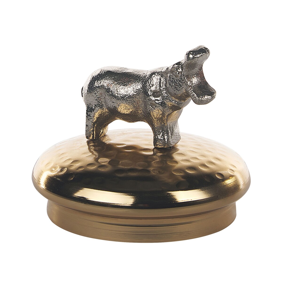 Zestaw 2 pojemników dekoracyjnych złoty ze srebrnym LAKI