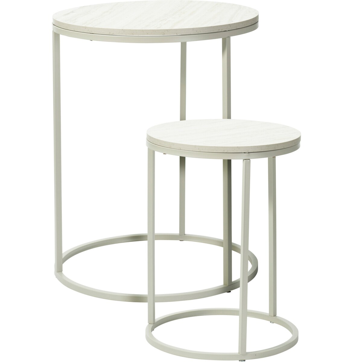 Zestaw stolików kawowych okrągłych SELI, 2 sztuki