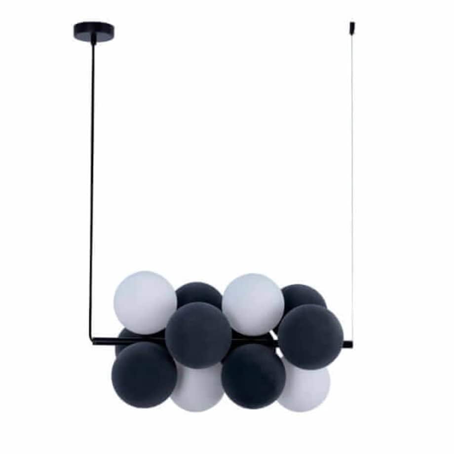 Lampa kulista wiesząca Vino ABR-GRAPPA-H-S Abruzzo balls czarne białe