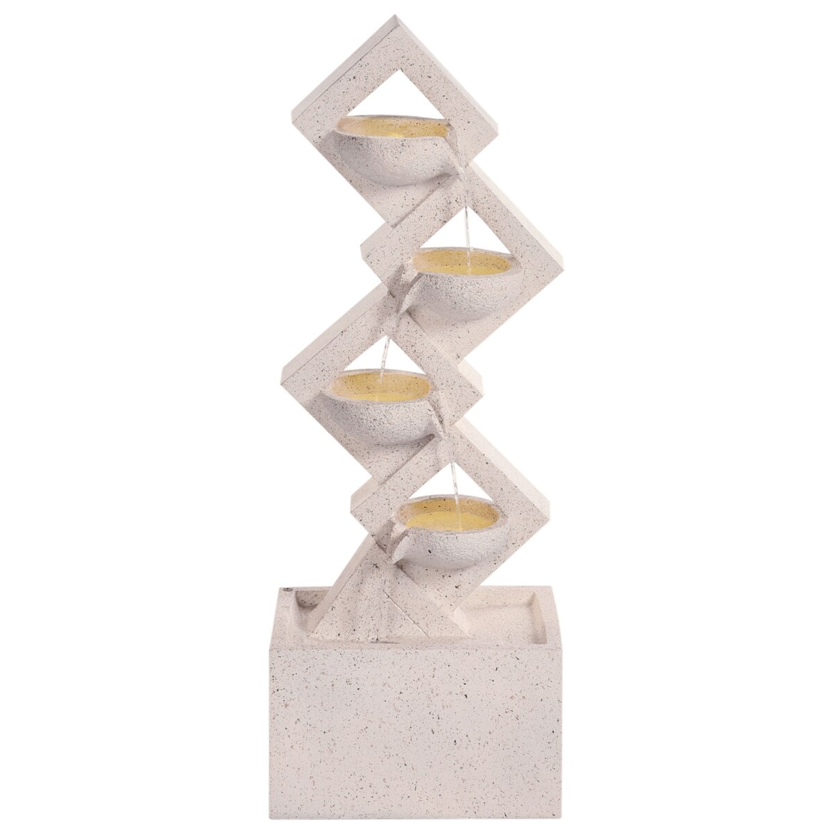 Fontanna ogrodowa z LED beżowa SHEGAR