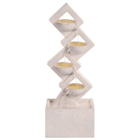 Fontanna ogrodowa z LED beżowa SHEGAR