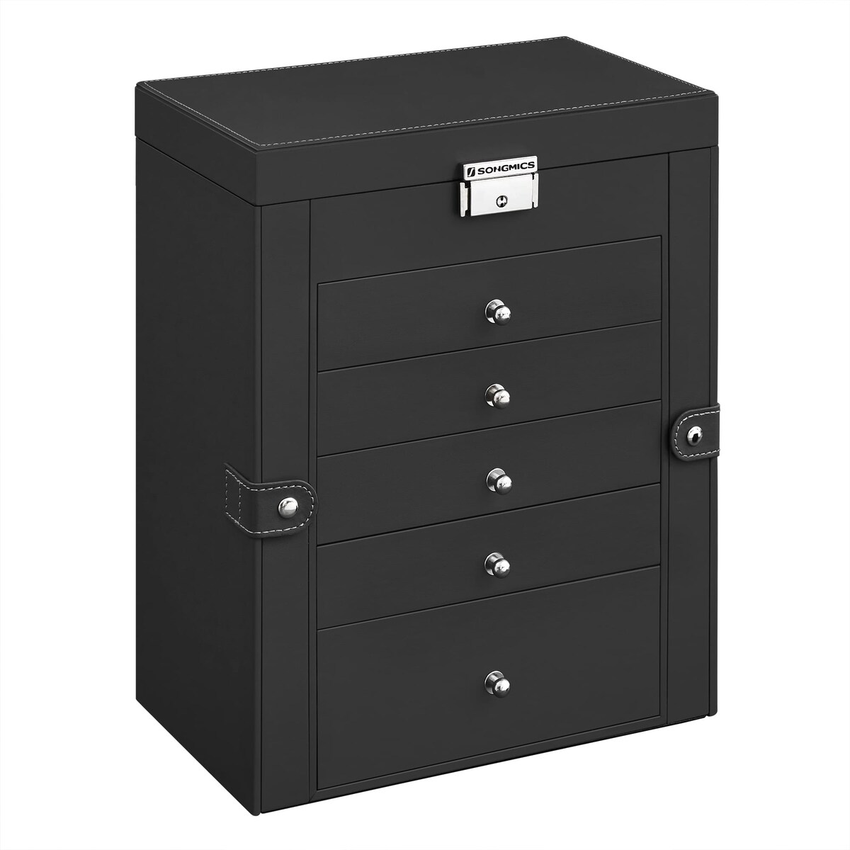 Kasetka Na Biżuterię 26X15,6X32 Cm Czarny