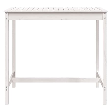 vidaXL Stolik ogrodowy, biały, 121x82,5x110 cm, lite drewno sosnowe