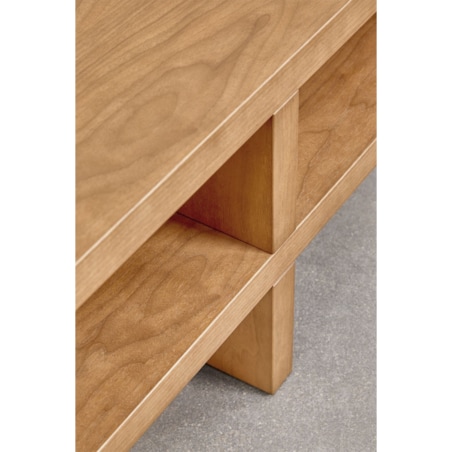 Szafka, komoda RTV Viviene 150x35 cm MDF, popielaty brąz