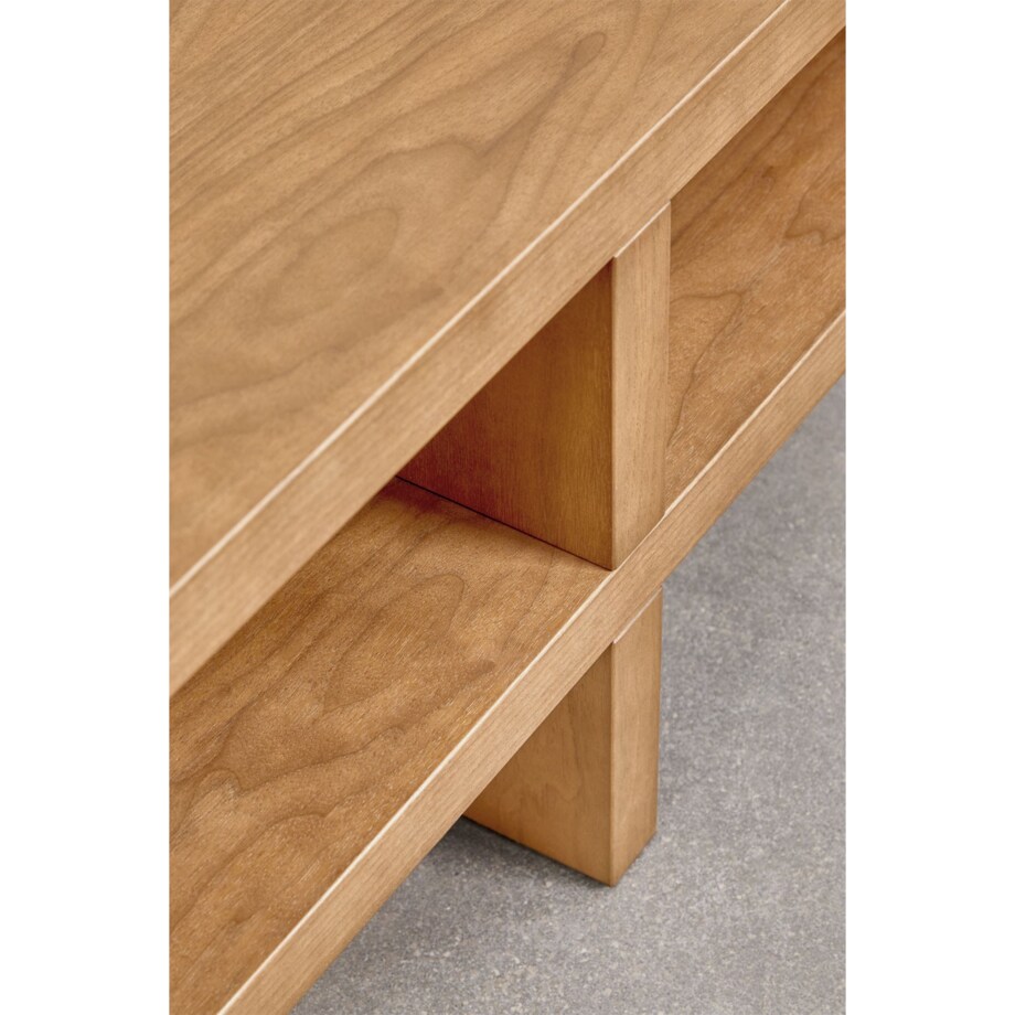 Szafka, komoda RTV Viviene 150x35 cm MDF, popielaty brąz