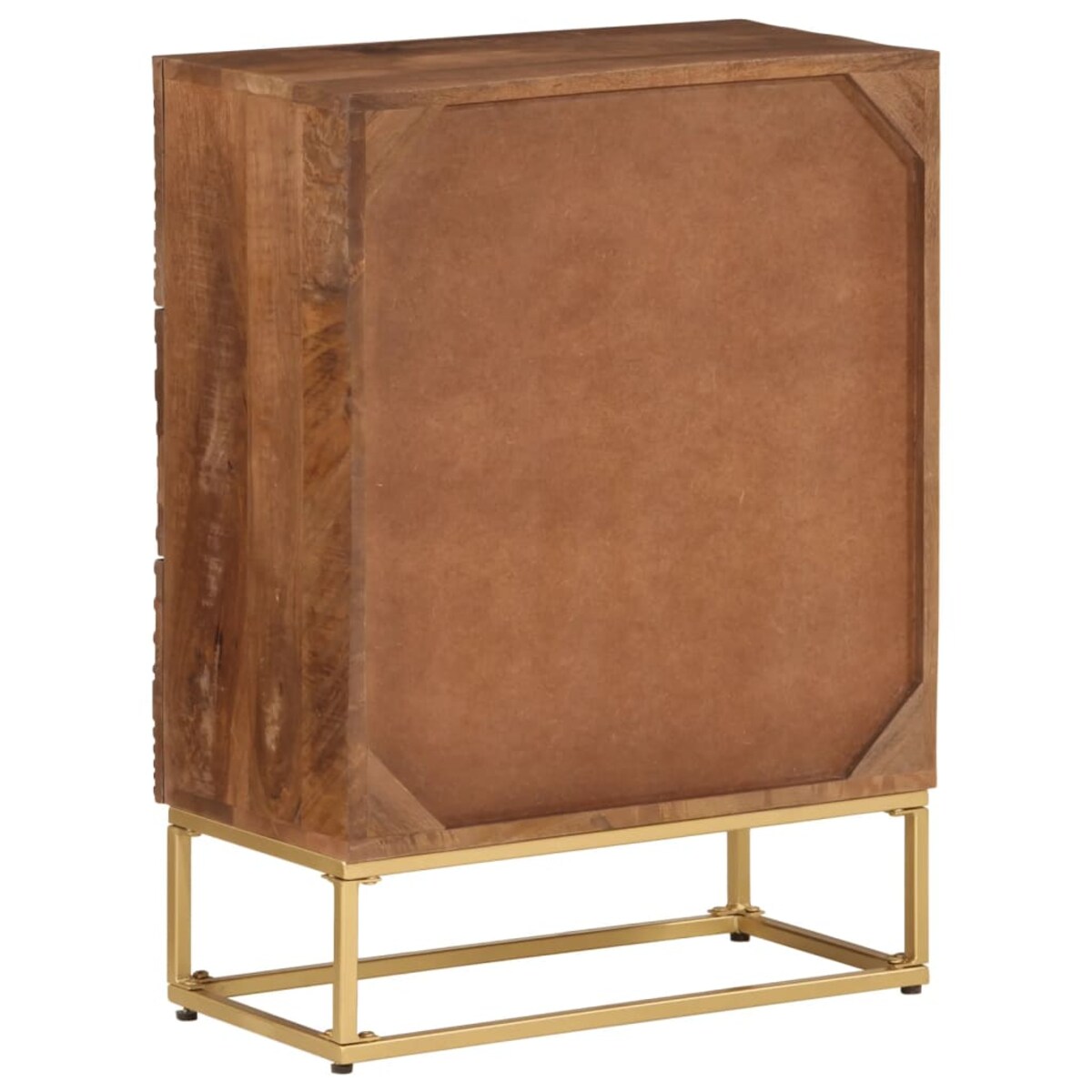 vidaXL Komoda, 55x30x76 cm, lite drewno mango i żelazo