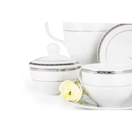 Zestaw kawowy 6os. (9el.) AMELIA PLATYNA