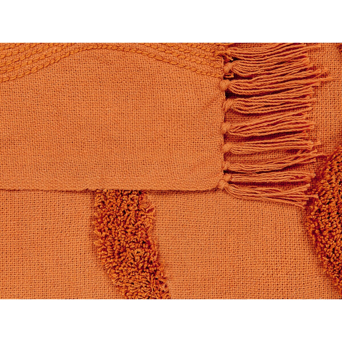 Bawełniany koc 125 x 150 cm pomarańczowy KHARI