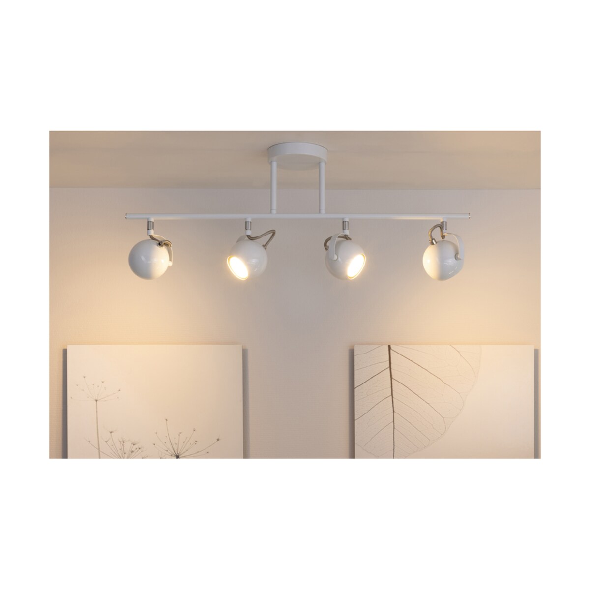 Lampa Sufitowa BRITOP Lighting 4xGU10 50W Chrom i Biel w Minimalistycznym Designie od Polskiego Producenta, 1 szt.