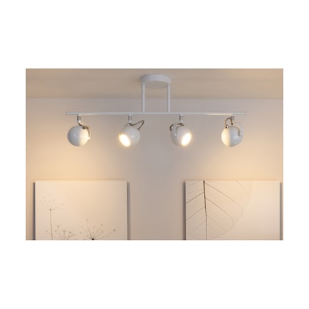 Lampa Sufitowa BRITOP Lighting 4xGU10 50W Chrom i Biel w Minimalistycznym Designie od Polskiego Producenta, 1 szt.