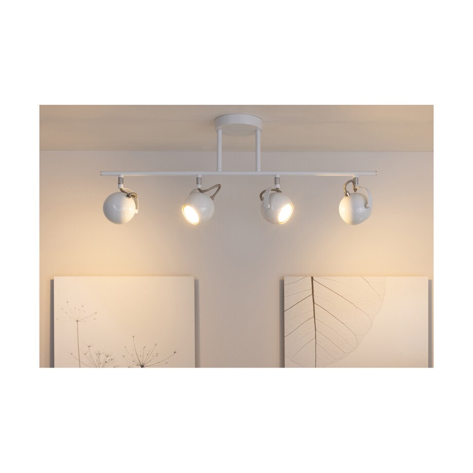 Lampa Sufitowa BRITOP Lighting 4xGU10 50W Chrom i Biel w Minimalistycznym Designie od Polskiego Producenta, 1 szt.
