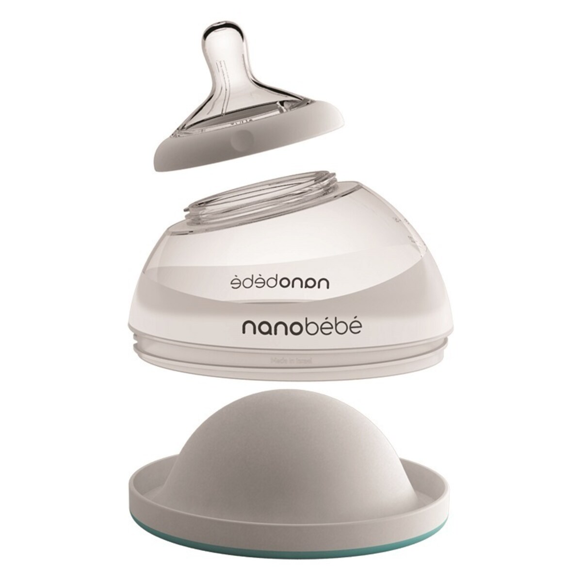Smoczek silikonowy na butelkę Nanobebe - wolny przepływ - 2 szt.