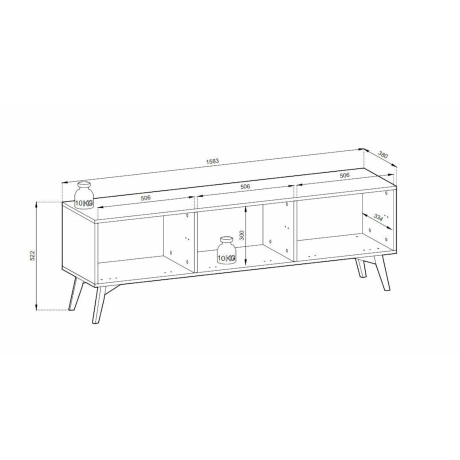 Szafka RTV Sage Wood naturalna