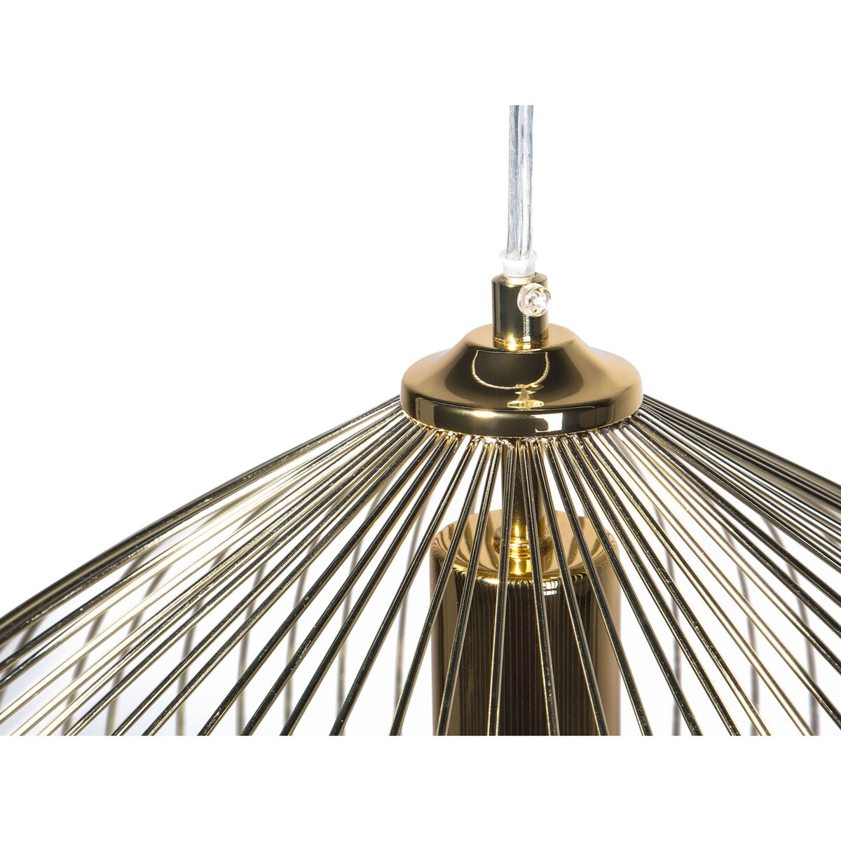 Lampa wisząca metalowa złota TORDINO