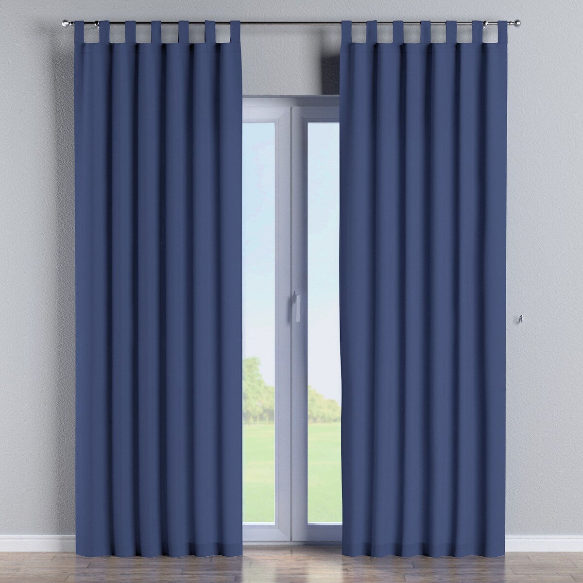 Zasłona na szelkach 1 szt. 130x245 granatowy