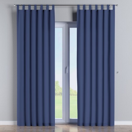 Zasłona na szelkach 1 szt. 130x245 granatowy