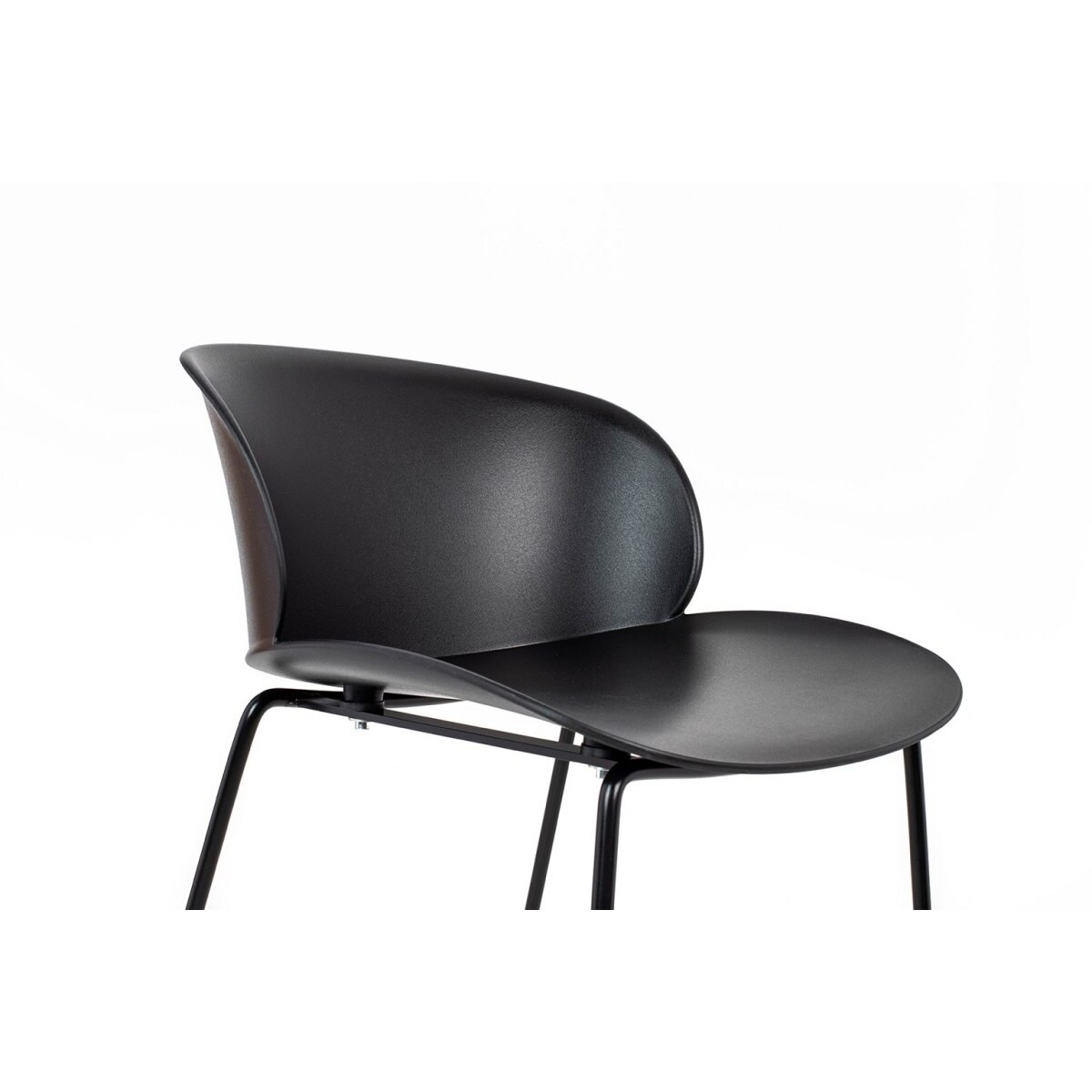 Krzesło barowe ALTOPC-163.H66 do kuchni loft czarne