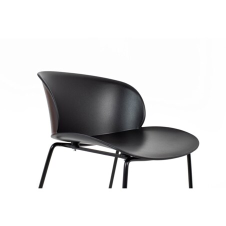 Krzesło barowe ALTOPC-163.H66 do kuchni loft czarne