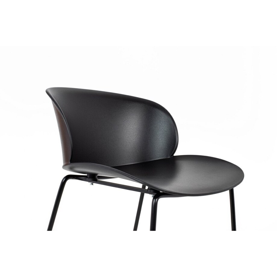 Krzesło barowe ALTOPC-163.H66 do kuchni loft czarne