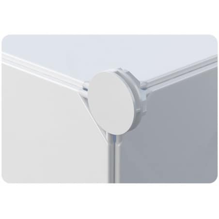 Szafa Modułowa Ubraniowa Geometric Garderoba Organizer Biała Duża Pojemna